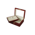 DS Customized Wholesale Luxury Wooden Mirror Jewelry Packaging And Storage Wooden Jewelry Box